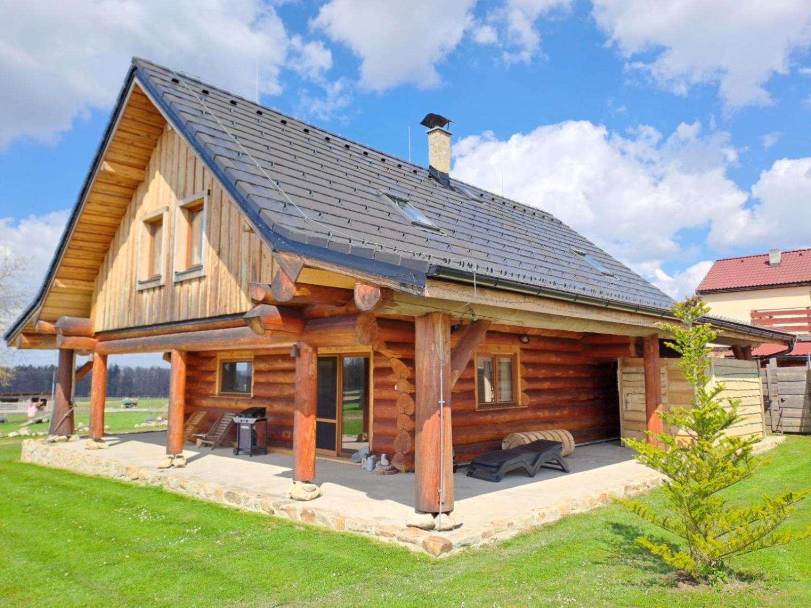 Vila srub U Holubů Malsice Exteriér fotografie