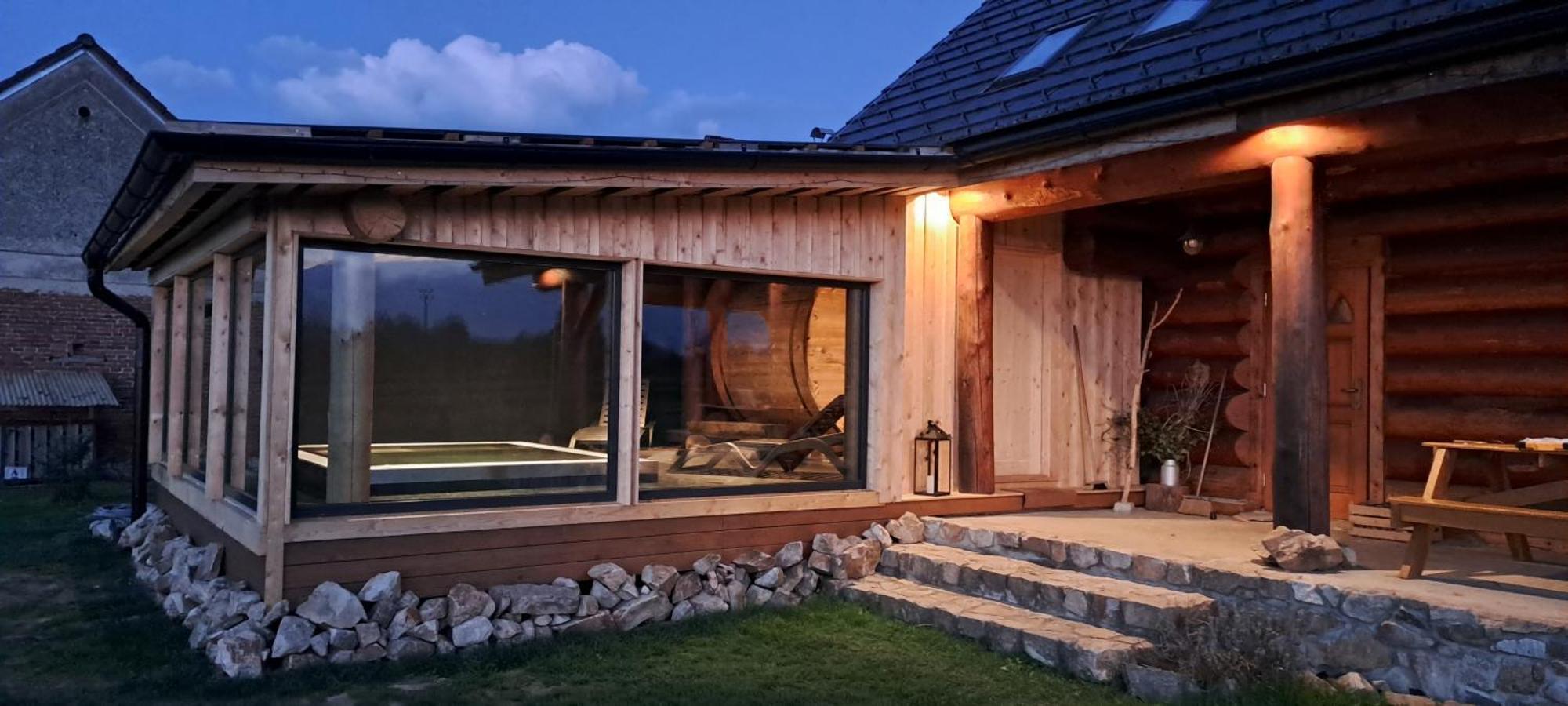 Vila srub U Holubů Malsice Exteriér fotografie