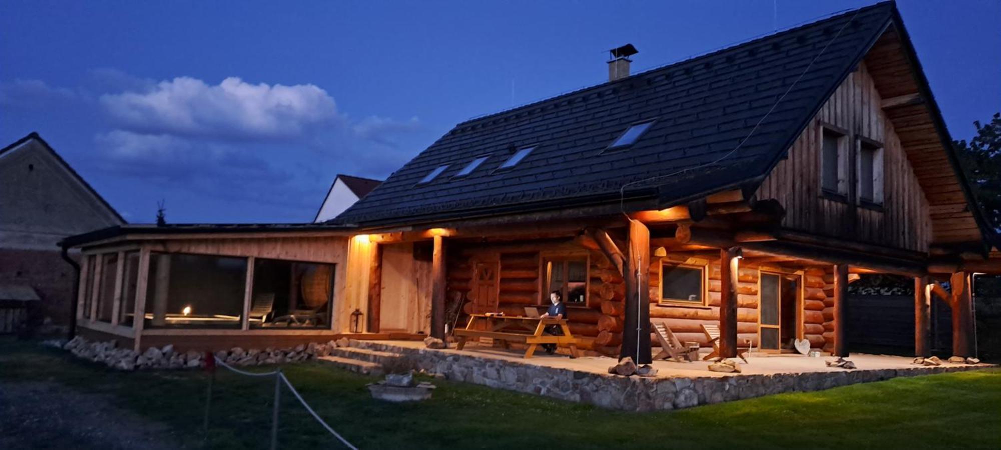 Vila srub U Holubů Malsice Exteriér fotografie